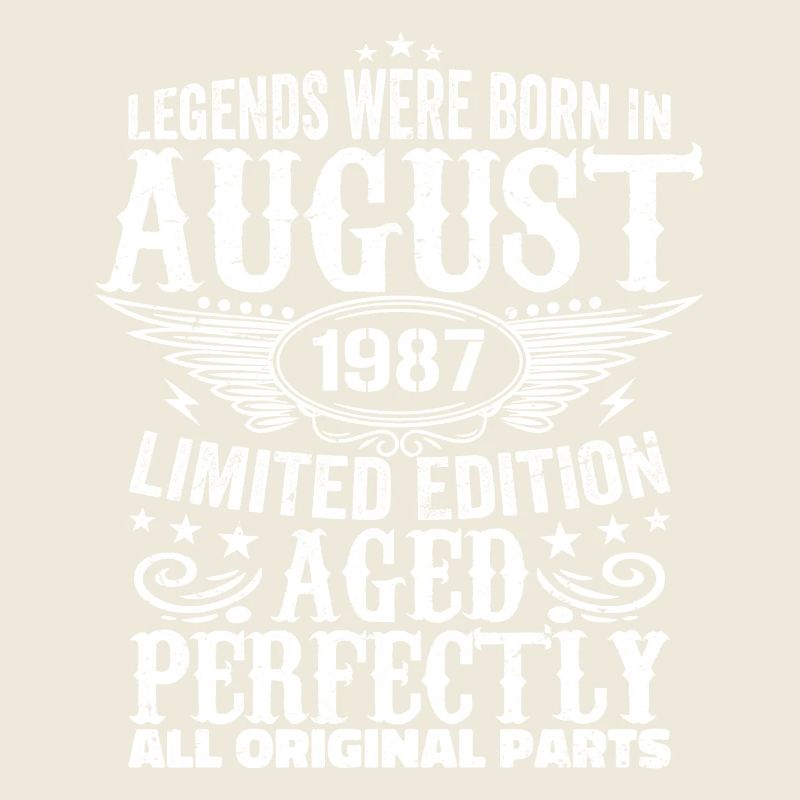 Août 1987 Anniversaire 1987 Légendes Août