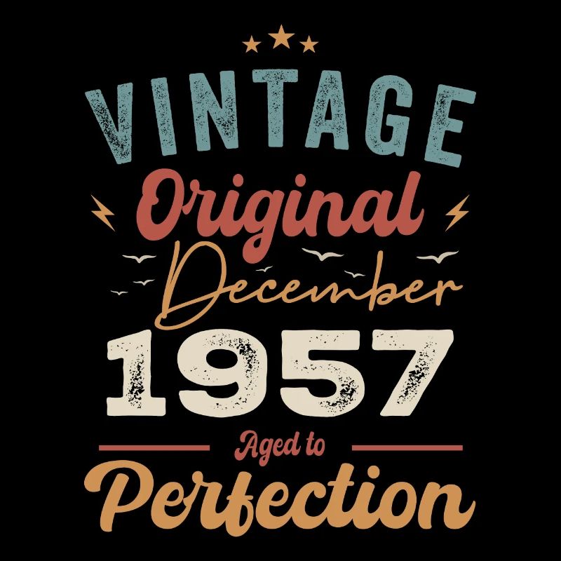 Vintage Geburtstag - Dezember 1957 - Geschenkidee