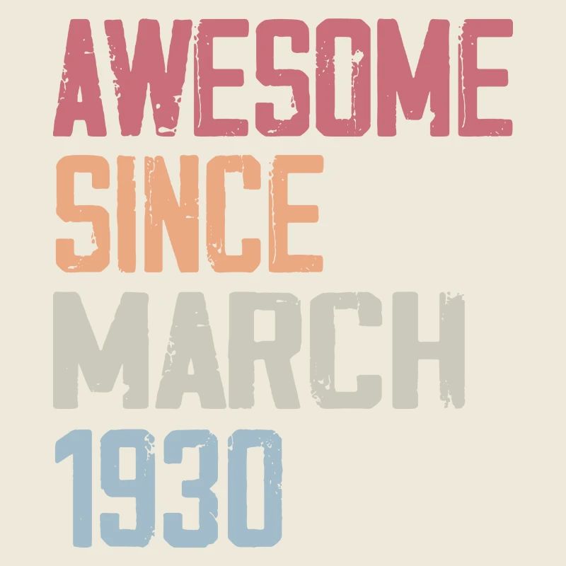 1930 Mars Naissance Anniversaire Mars 1930 Cadeau
