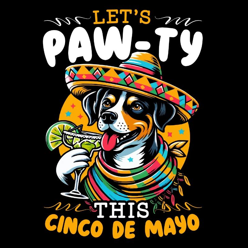 Drôle Cinco De Mayo Mexique Chien