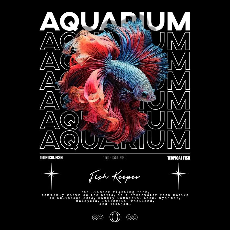 Betta Fish Keeper Modern Streetwear