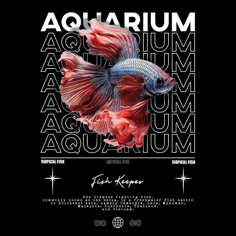 Betta Fish Keeper Modern Streetwear