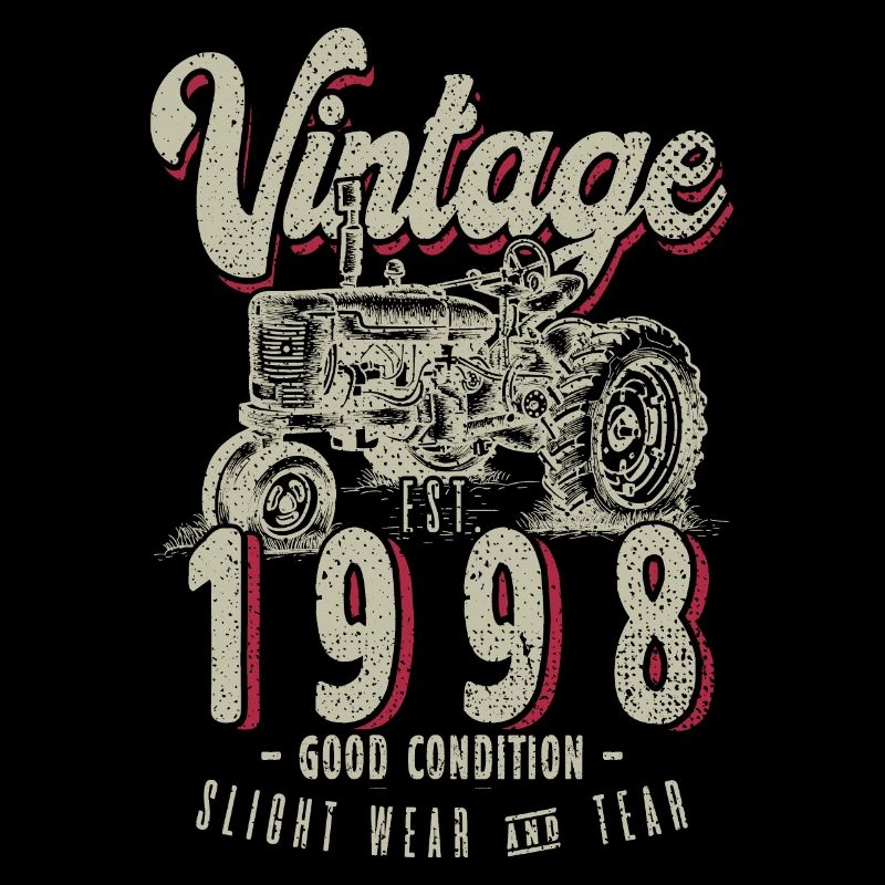 Oldtimer Traktor Bauer Geburtstag Jahrgang 1998