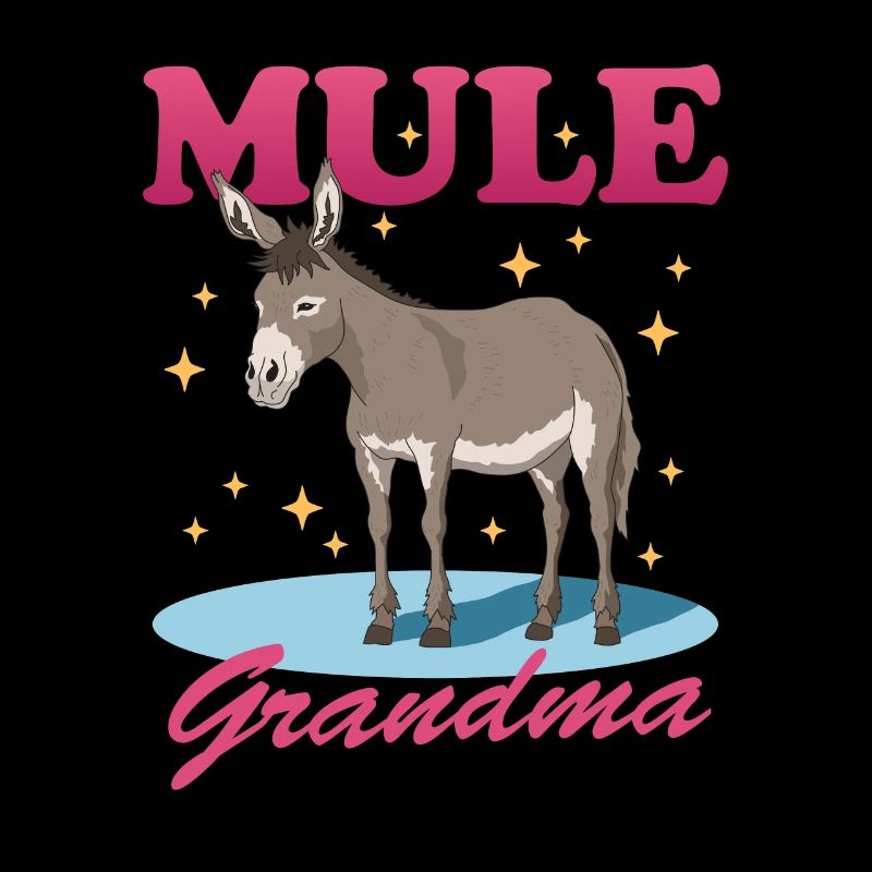 Mule Grand-mère Mule Muli Mule Cadeau