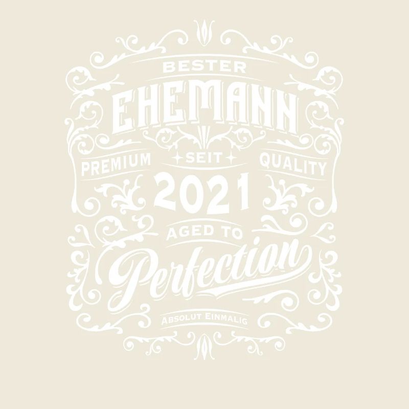Bester Ehemann seit 2021, Retro, Hochzeitstag