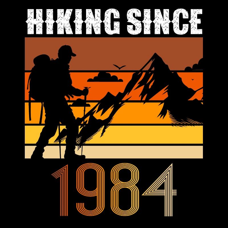 Hiking since 1984, Vintage Geburtstag Geschenk