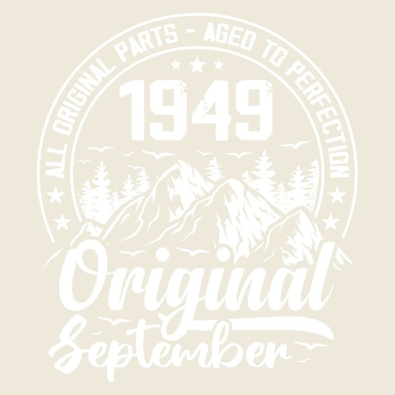 septembre 1949 Original:75 Ans Cadeau Anniversaire