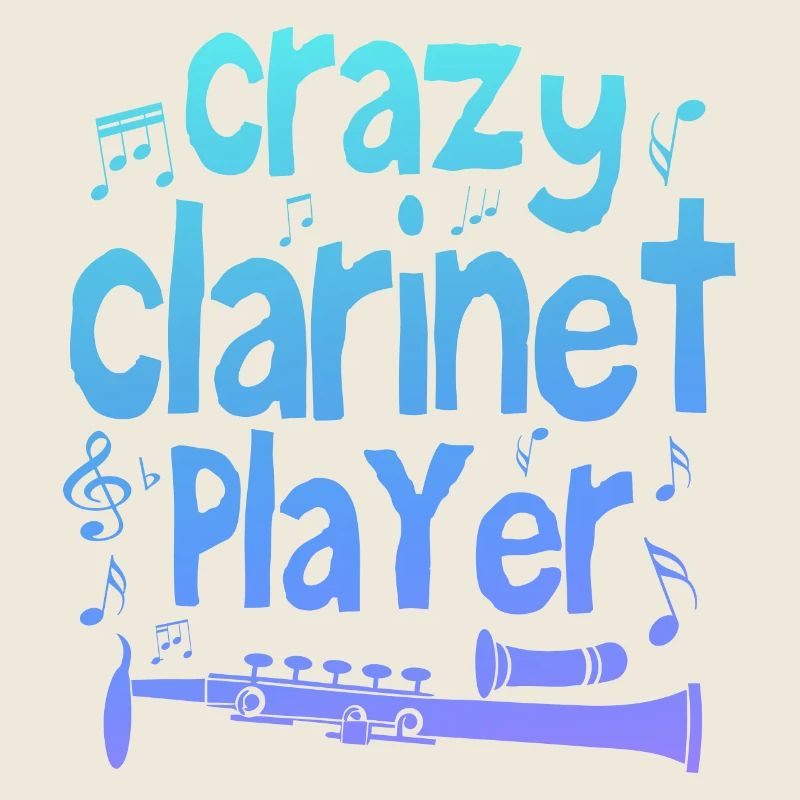 Crazy clarinet player