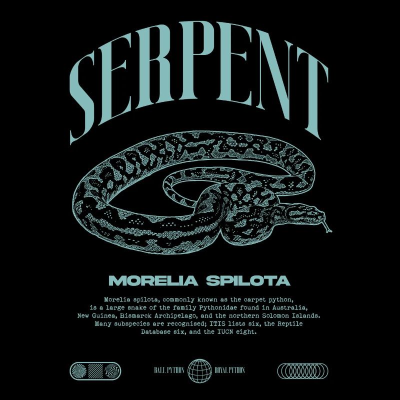 Tapis Python Moderne Reptile Keeper Streetwear