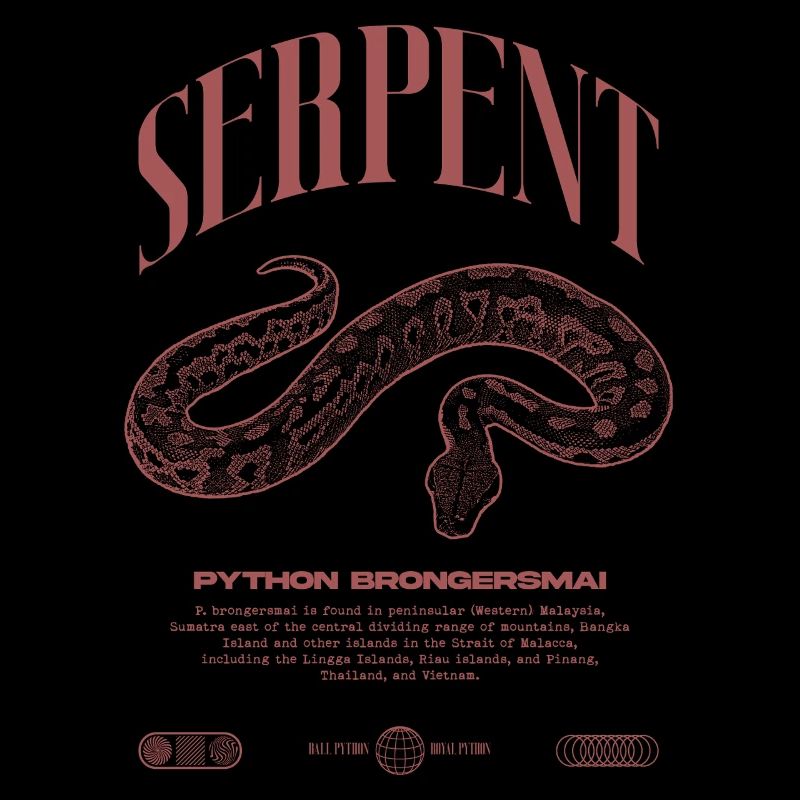 python de sang moderne reptile keeper streetwear
