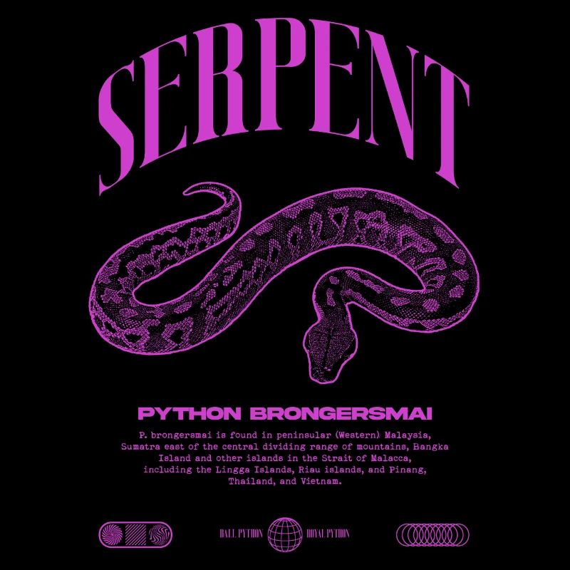 python de sang moderne reptile keeper streetwear
