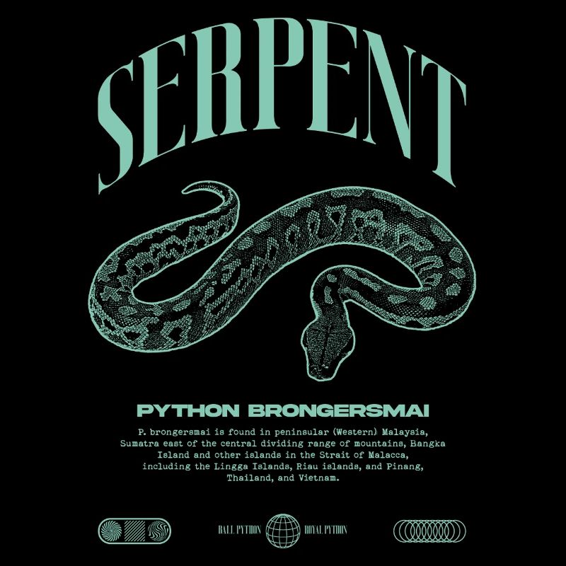 python de sang moderne reptile keeper streetwear