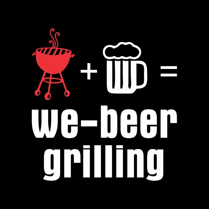 We beer grilling BBQ Grill Tshirt Bier Geschenke