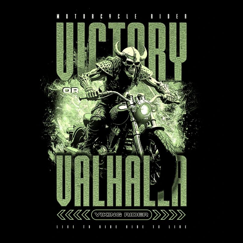 Motorrad Nordische Wikinger Sieg Oder Walhalla
