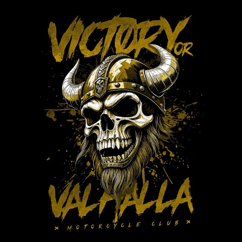 Motorrad Nordische Wikinger Sieg Oder Walhalla