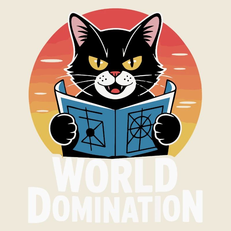 Domination mondiale – un chat avec de grands projets