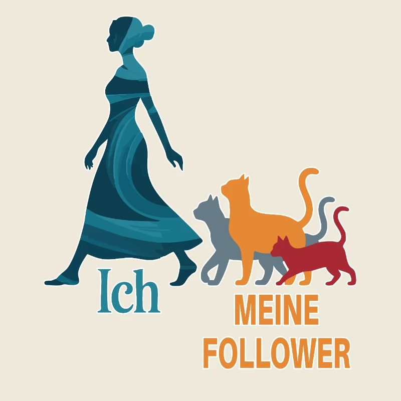 Moi et mes abonnés – Cat Humor Design