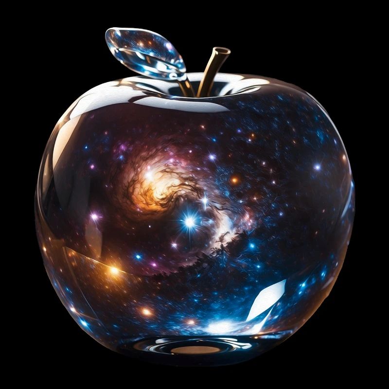 Universum in einem Apfel | galaxy apple