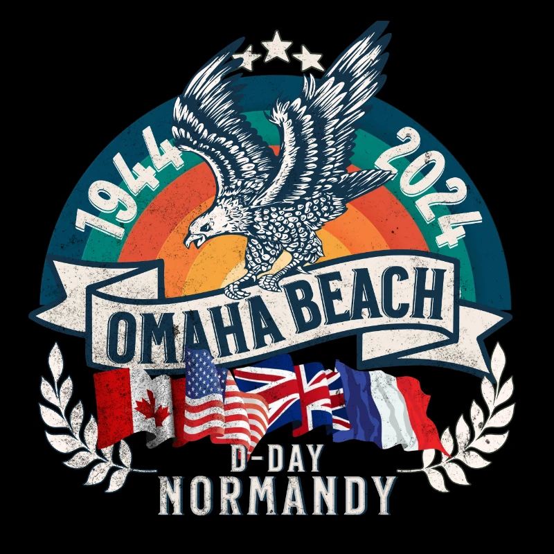D DAY 80th anniversary Omaha Beach Normandy