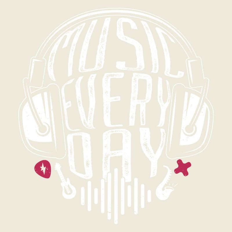 Make music every day graphique pour musicien