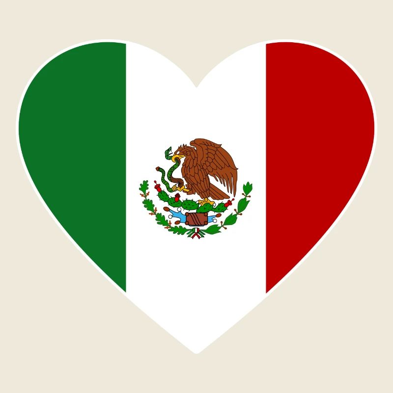 Mexico Flag Heart