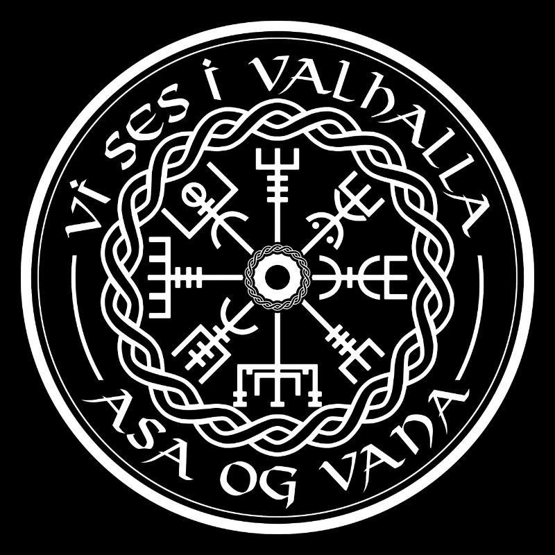 Vegvisir Vikinger Walhalla Spruch Kompass