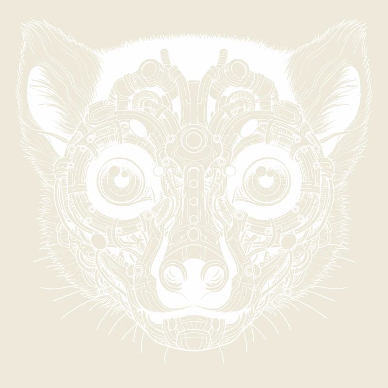 Biomechanical Lemur - White Design