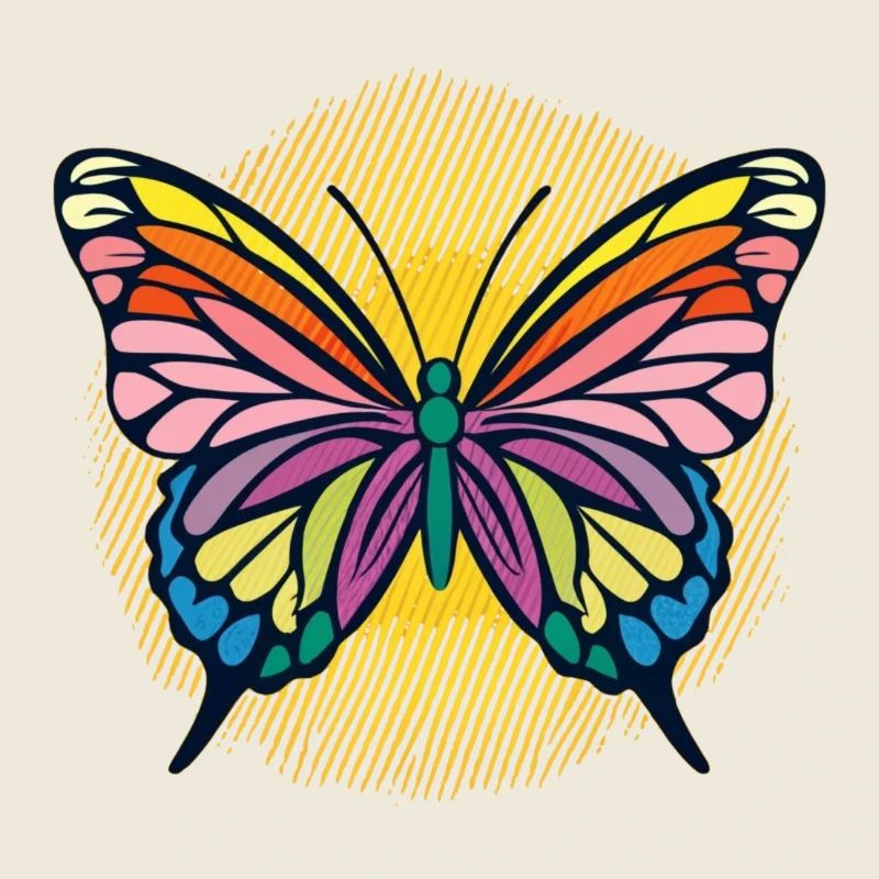 Multicolored Butterfly