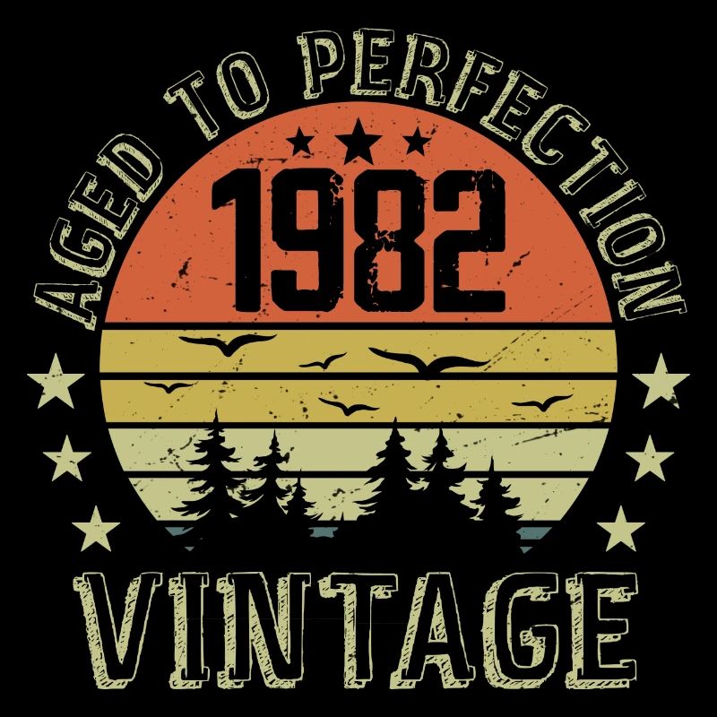 1982 Vintage Born 1982 Birthday Gift 1982