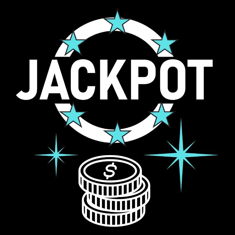 Conception du jackpot avec des pièces de monnaie