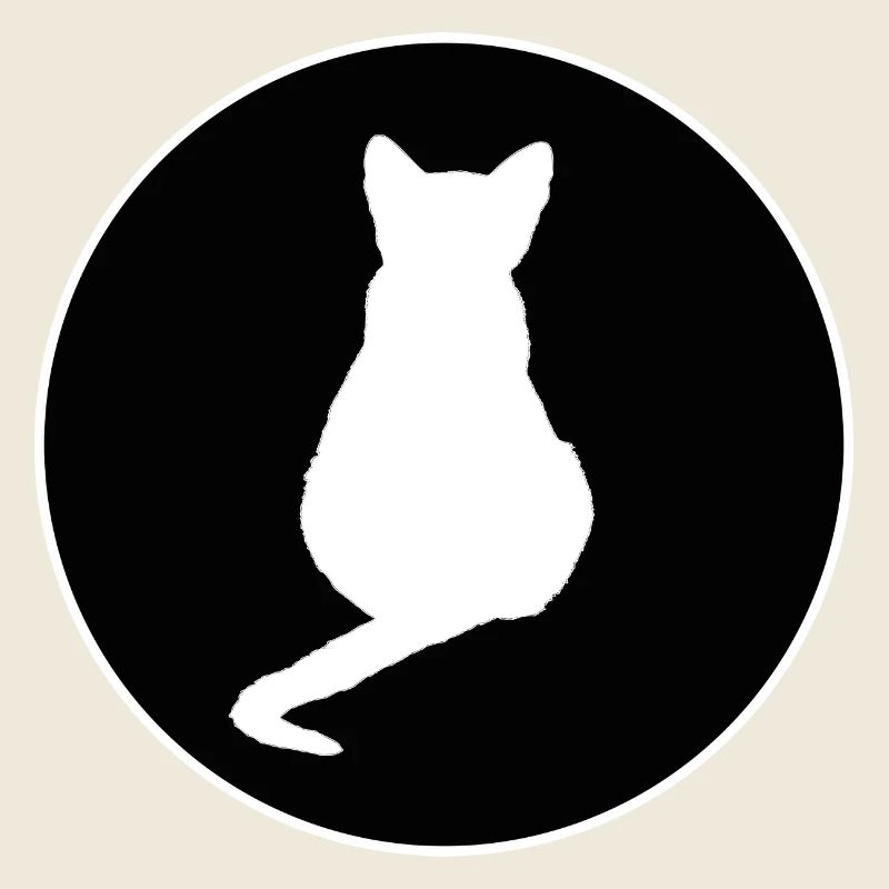 Chat Chat Noir Silhouettes de chat