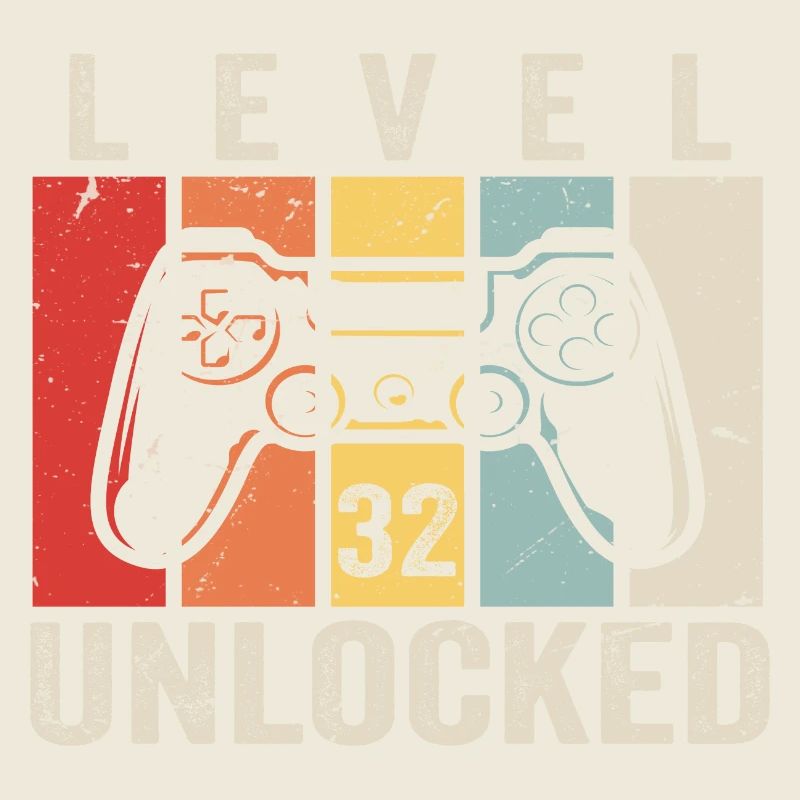 Level 32 Unlocked 32 Jahre Geburtstag Geschenk