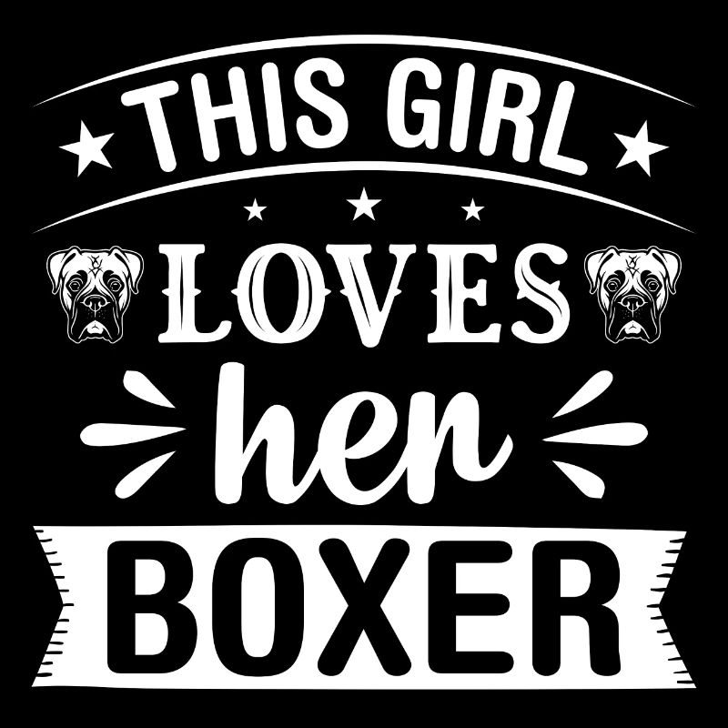 Cette fille aime son boxer
