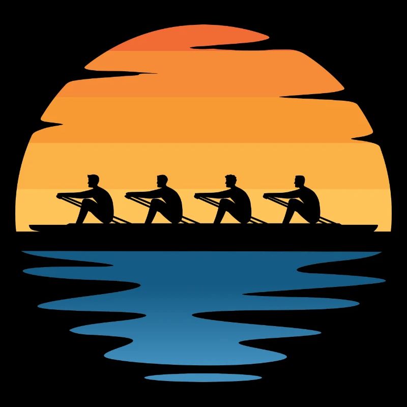 Rowing Mens Sunset