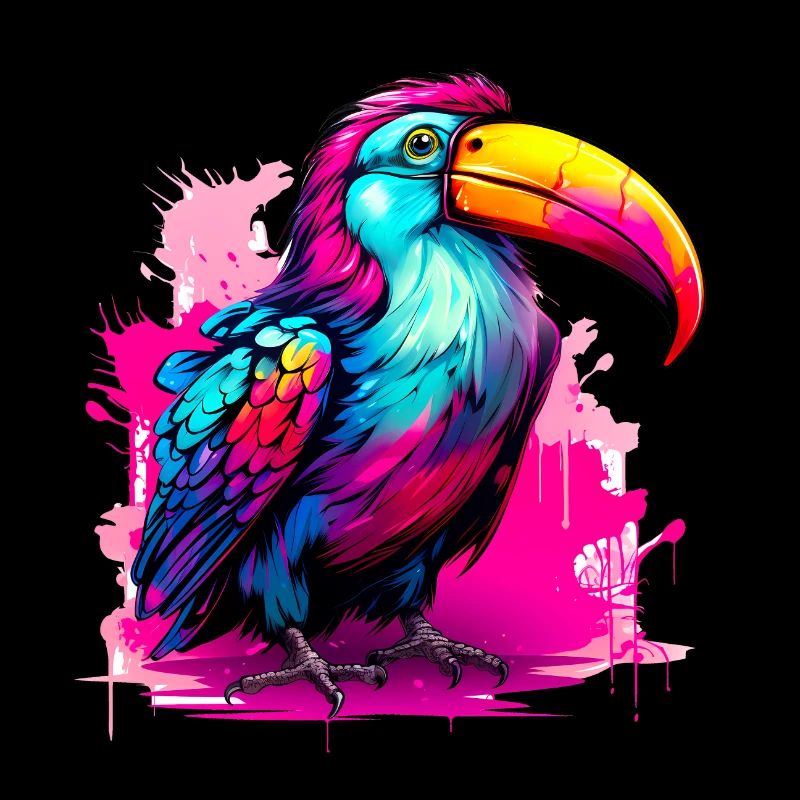 Synthwave Toucan