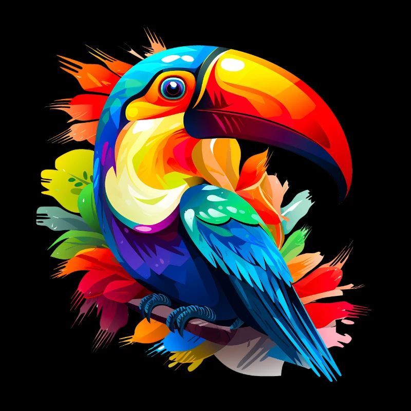 farbenfroher Tukan