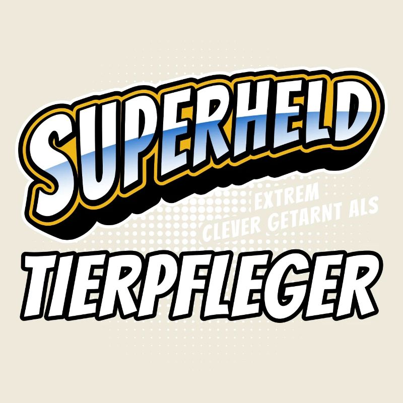 Superheld, clever getarnt als Tierpfleger