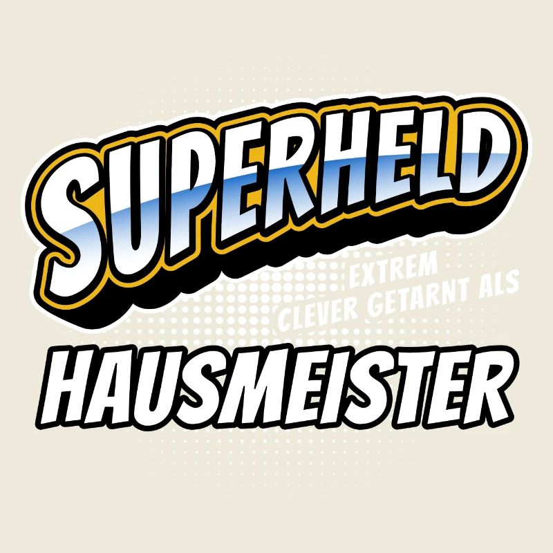 Superheld, clever getarnt als Hausmeister