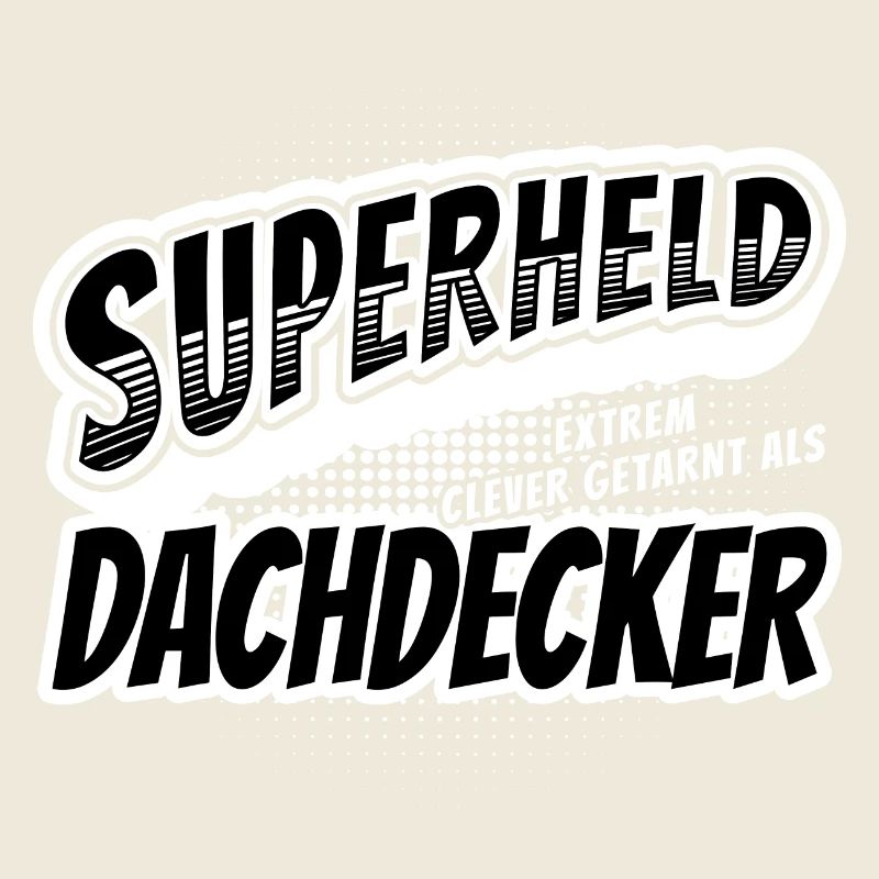 Superheld, clever getarnt als Dachdecker