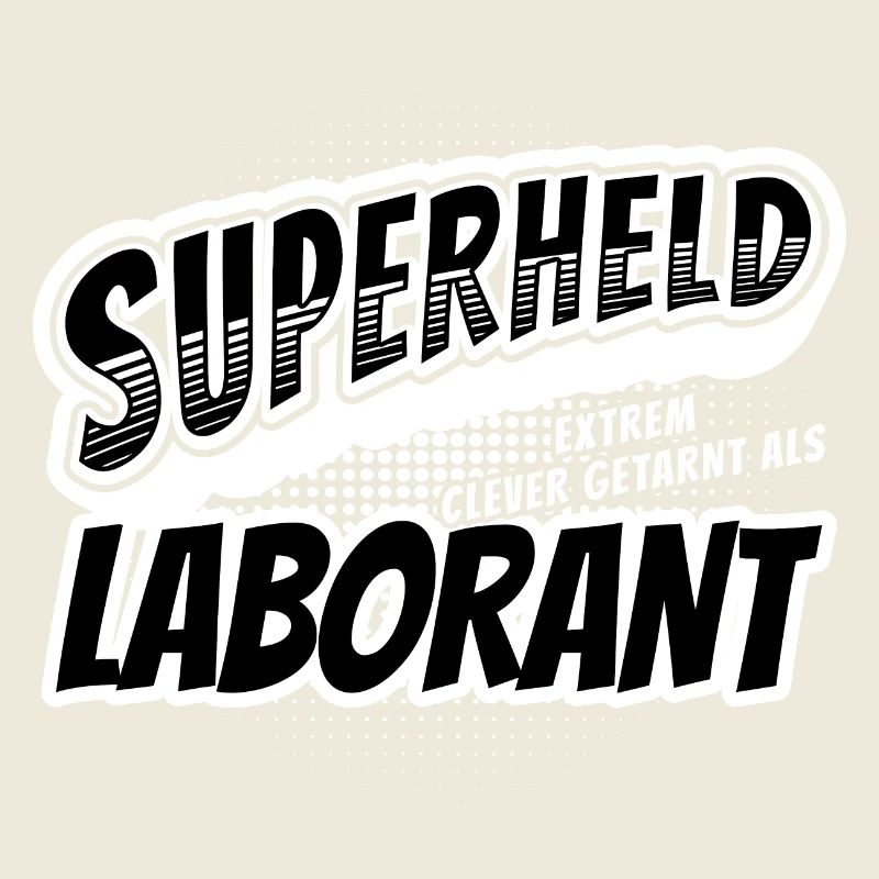 Superheld, clever getarnt als Laborant