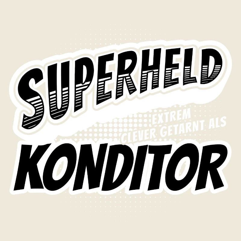 Superheld, clever getarnt als Konditor