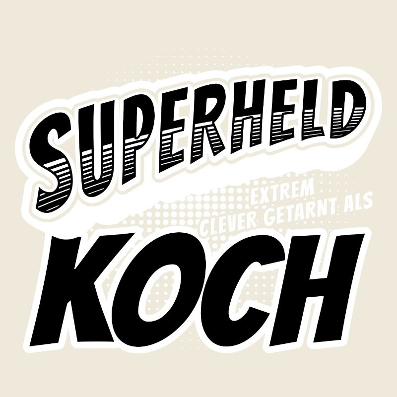 Superheld, clever getarnt als Koch