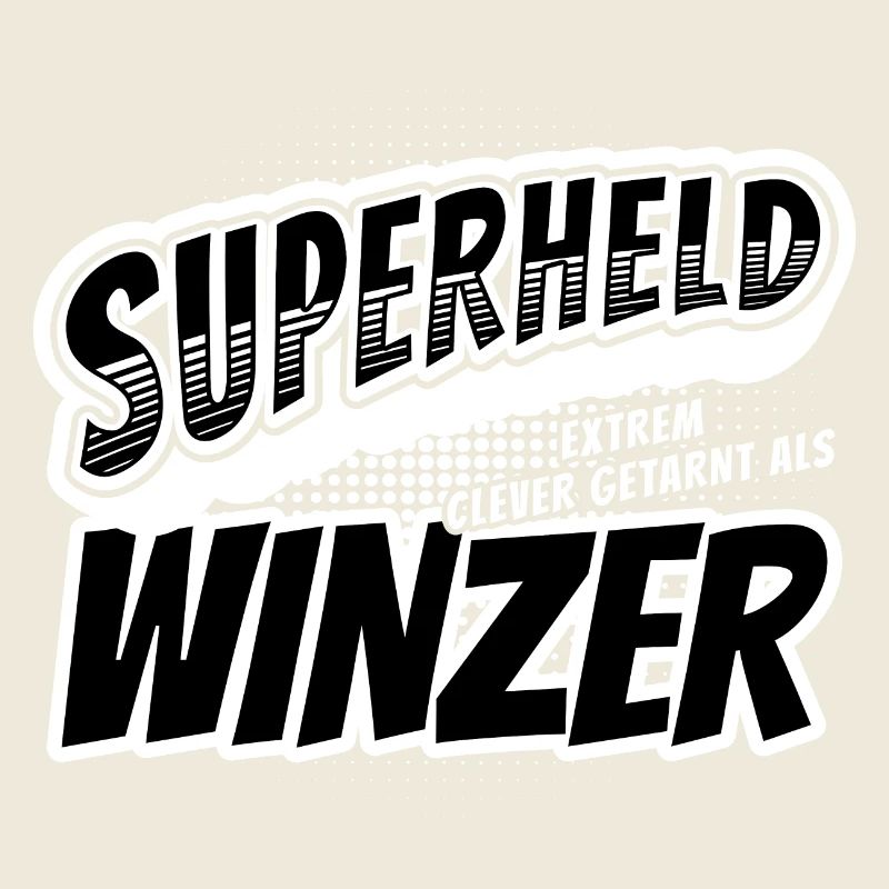 Superheld, clever getarnt als Winzer