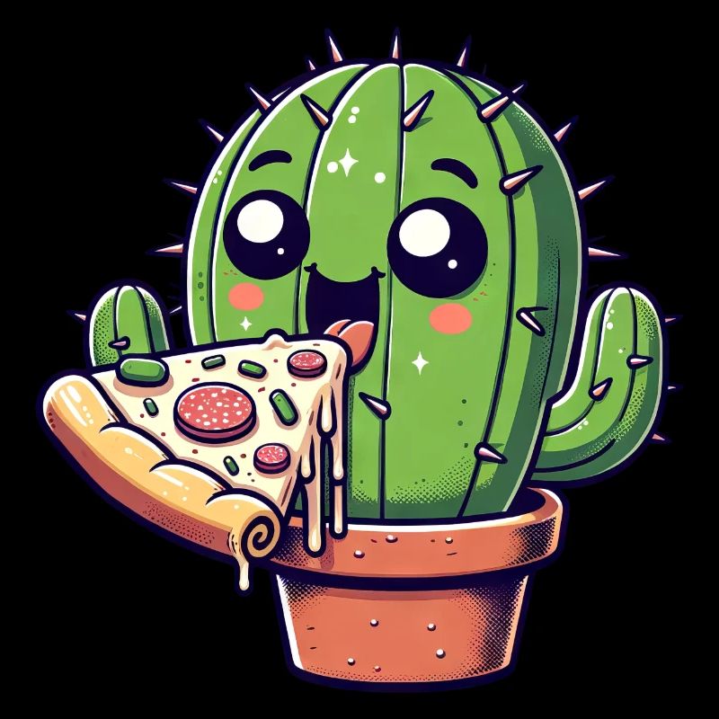 Cute Cactus Pizza Comic