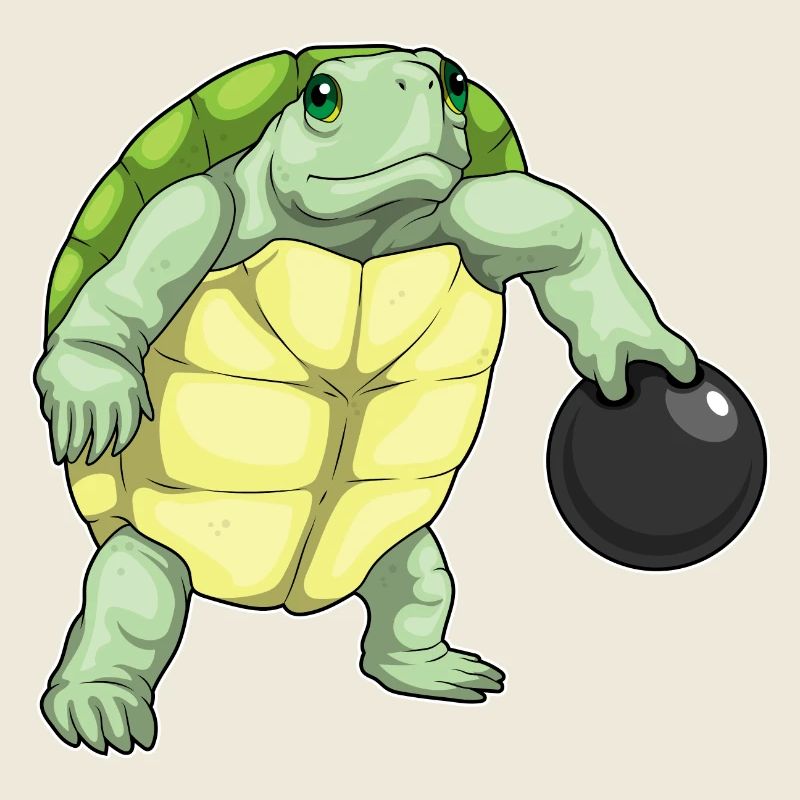 Schildkröte Bowling Bowlingball