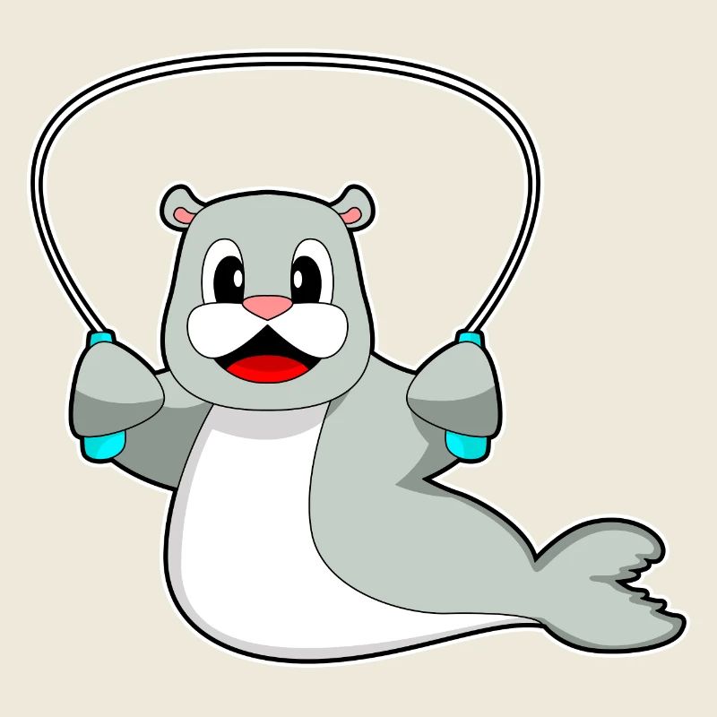 Seehund Seilspringen Springseil