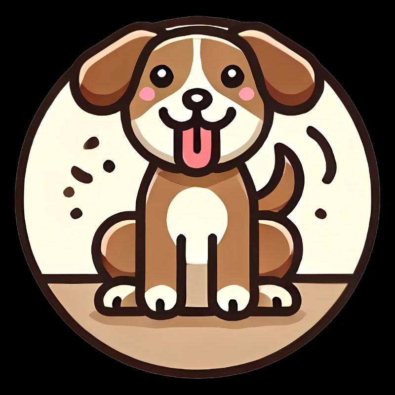 Conception de chien de dessin animé ludique