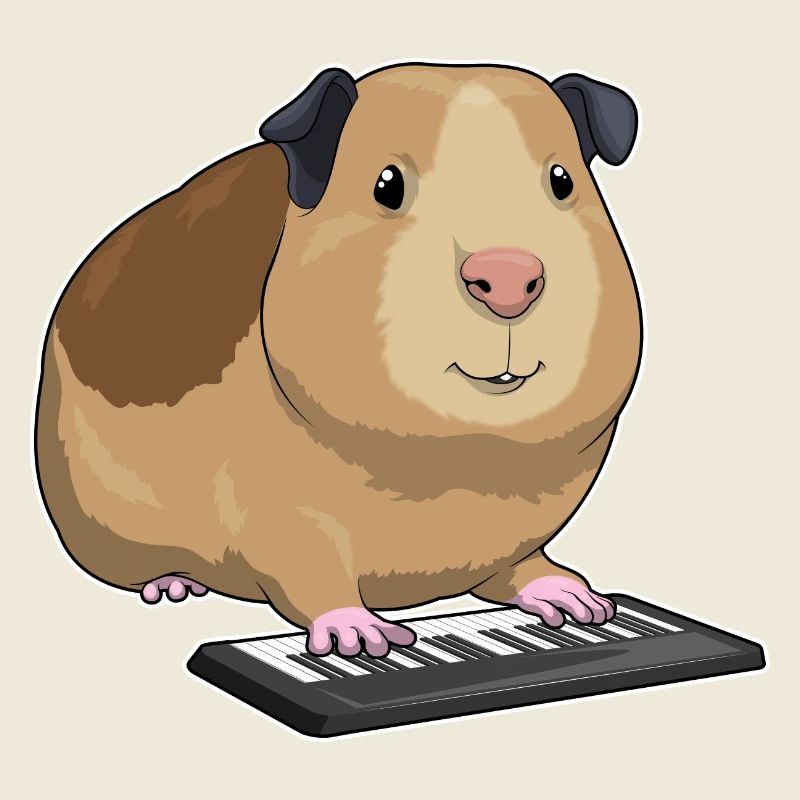 Hamster Musiker Keyboard Musik