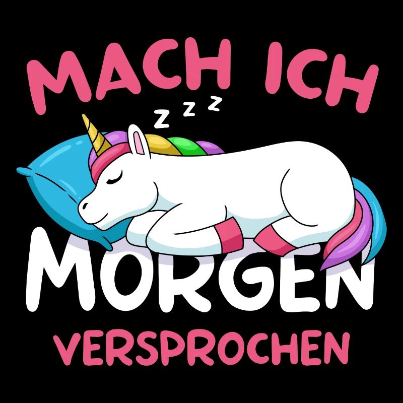 Mach Ich Morgen Versprochen Einhorn Morgenmuffel