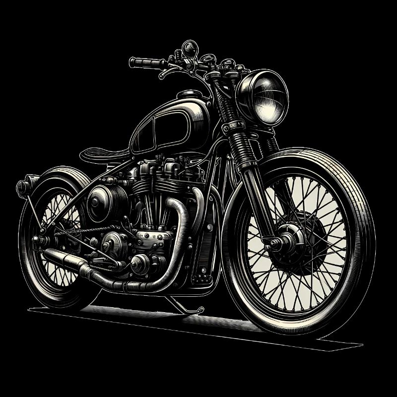 Motorrad Grafik, Vintage